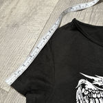 Emo Y2K Gemstone Rhinestone Embellished Crop Top Black Small Women’s angel wings Red Photo 6