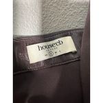 House Of CB Olivia Vegan Leather Mini Dress Bitter Chocolate Rosette Small Photo 6