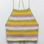 ZARA  Crochet Halter Crop Top Photo 0
