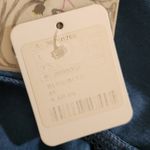 Free People Blue Short Sleeve Top with Cutout Lace Back NWT Size Medium Photo 9