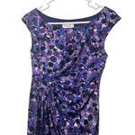 Dress Barn Ladies Scrunch Purple Career Business Spring Summer Dress SZ 4P Photo 2