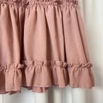 SheIn Kawaii Light Pink Ruffle Tiered High Waisted Barbie Skirt Size Large Photo 4