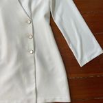 Jason Wu White Blazer Faux Wrap Button Front Men’s Wear Mini Dress - Sz Medium Photo 9