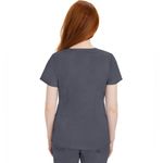 Purple Label  Healing Hands grey Jordan scrub top size womens large N15 Photo 2