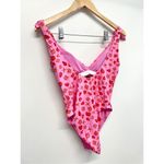 AQUA Printed One piece Swimsuit Beach Shells in Pink Size Small NEW Photo 4