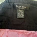 Persaman New York Black Embroidered Pink Knee Photo 7