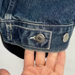 Topshop Womens Blue Button Front Long Sleeve Trucker Denim Jacket Size 10 NWT Photo 4