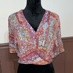 Macy's NWT-Paisley tie up top Photo 1