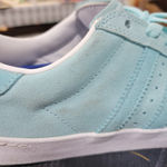 Mint colored adidas men’s shoes size 8 Blue Photo 6