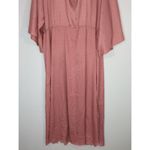 A Beautiful Soul Rose Kaftan Kimono Sleeves Maxi Dress Size B (2X) NWT Pink Photo 2