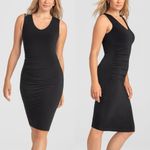 NWT HoneyLove Inner Power Sleeveless Midi Dress in Jet Black Size L Photo 11