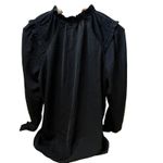 Knox Rose  Women's Black Long Sleeve Satin Shirt - Size Small - NWT Photo 5