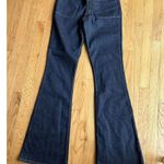 Theory jeans Women's Size 30 X 34 Long Bell Bottom Jeans Dark Blue Leona… Photo 1