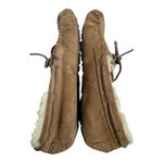 UGG  Dakota Brown Suede Sheepskin Moccasin Slippers Women’s Size 6 Fuzzy Cozy Photo 2