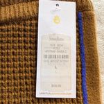 Spiritual Gangster  Stripe Waffle Joggers – Dark Cognac NWT Wool Blend Photo 7