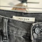PacSun  Black High-Rise Straight Distressed Jeans Photo 4