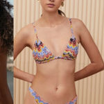 Fella Swim NEW Julian Top Small Beach Pool Summer Miami Cancun Bali Orange Photo 0