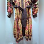 Farm Rio NWT $298  Charming Garden Scarves Midi Chemise Small Photo 11