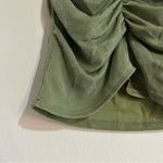 Anthropologie  Mare Mare Green Ruched Ruffle Mini Skirt Size Small Photo 2