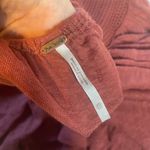 Free People  Crochet Halter Tank Top Crimson Red Babydoll Peplum Size‎ XS Photo 3