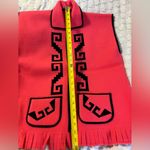 1970s Hippie Style Southwestern Motif Vest Coral Black Size M Photo 11