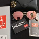 Ray-Ban  Rose Gold Hexagonal Frame RB3548N Photo 0