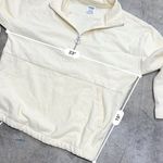 Victoria’s Secret PINK pastel butter yellow 1/4 zip sweatshirt Photo 3