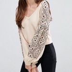 Free People •Cropped Sweatshirt With Embroidery• Photo 0