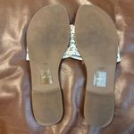 Jack Rogers  Cream and Green Floral Sandals Photo 3