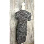 Maeve Women's Gray Cinched Surplice‎ Faux Wrap Dress Size Small Knee Length Photo 4