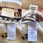 Doen Clarke Merino Alpaca Cardigan Oatmeal Olympia Fair Isle XS EUC Brown Photo 4