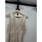 All that jazz Womens Y2K Maxi Dress Size 11/12 Vintage Cream Floral Satin Prom Photo 3