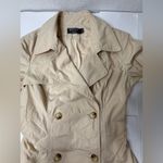 American Living Trench Coat Womens Size 14 Beige Pleated Classic Preppy Khaki PI Photo 8