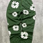 NEW Denim Tears Cotton Wreath Sweatpants Green Photo 0
