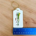 Coach Keychain  Limited Edition Bag Charm Logo Gold Chain Hawaii Stamp Large Size Photo 3