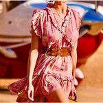 Spell & The Gypsy Wild Bloom Floral Mini Dress Blush Small Boho Festival Whimsy Pink Photo 1