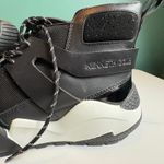 Kenneth Cole  Maddox Hiker Black Leather Knit Women's High Top Sneakers Size 8.5 Photo 5