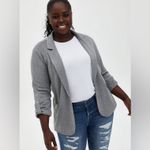 Torrid gray Open Front Blazer Photo 1