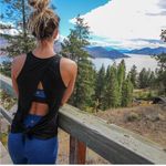 Manduka YOGA crop leggings pants indigo Moroccan blue XSMALL Photo 5