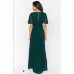 Show Me Your Mumu  NWT Emily Empire Maxi Dress in Emerald Chiffon Sz XXS Photo 2