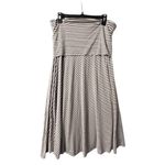 INC Striped Adustable Dress XL Sleeveless Tube Top Coastal Cruise Resort Elegant Brown Photo 6