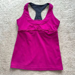 Kyodan Women’s Pink Ruffle Athletic Tank Top w/ Shelf Bra - Size S - EUC Photo 0