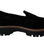 Jellypop Womens  Paris Chunky Loafers Black Faux Suede Shoes Size 9.5 Wide Photo 3