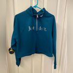 Nike  Women’s 1/3 Zip Hoodie dark green size medium Photo 1