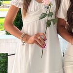 Lucy in the Sky Fit and Flare Dress in White Photo 4