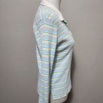 Aeropostale  90s pastel striped long sleeve polo size large Photo 1