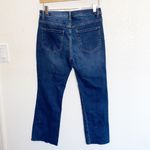 Soft Surroundings  Dark Wash Raw Hem Straight Jeans Photo 3