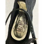 Woman’s Mix No 6 Muse 8.5 Black Open Toe High Heel Ankle Strap Close Dress Shoe Photo 5