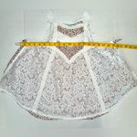 Maurice's Maurice’s Medium Lace Bib Floral Under Design Flowy Double Layered Tank Top M‎ Photo 3