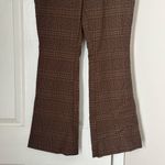 Urban Outfitters Women's Glen Plaid Trousers Flare size 6 Academia Brown Black Photo 2